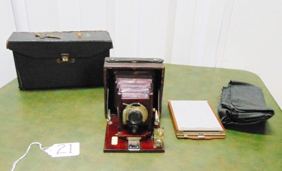 Antique Patented 1903 Eastman Kodak Premo Camera W/ Accessories