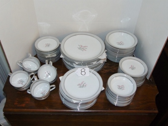 Vtg Discontinued Noritake Lilybell 5556 Pattern Service For 12