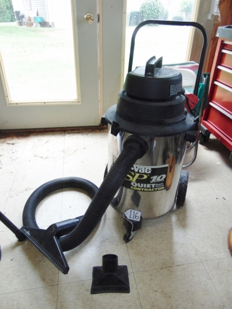 10 Gallon 6 H P Shop Vac Q S P Quiet Super Power Contractor Vac Local Pick Up Only Estate Personal Property Personal Property Online Auctions Proxibid