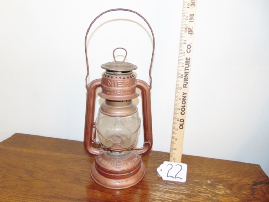 Antik Alt FEUERHAND NO 270 Kerosin Lampe/Laterne,Original Glob Made IN Germany