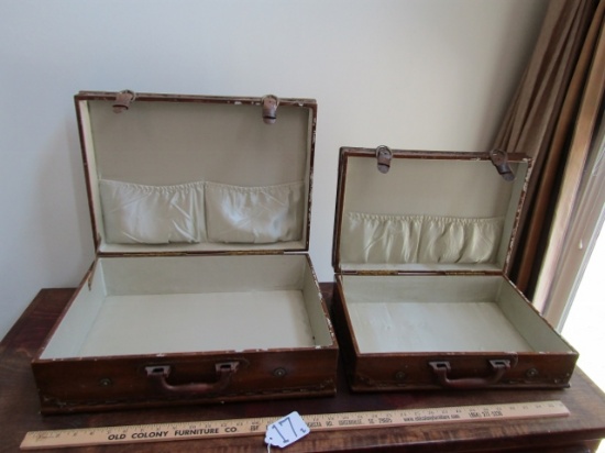 2 Vintage 1920s-30s Restored Suitcases