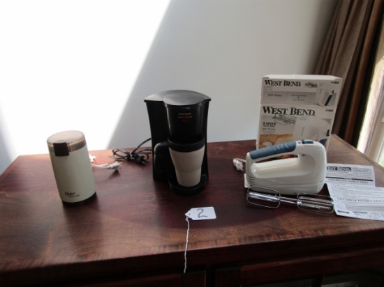 Electric Oster Coffee Mill, Black & Decker Brew And Go Coffee Maker And A
