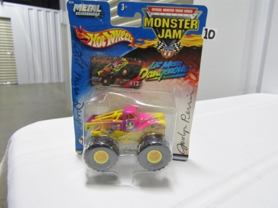 Hot Wheels " : Lil' Miss Dangerous Monster Truck Autographed By