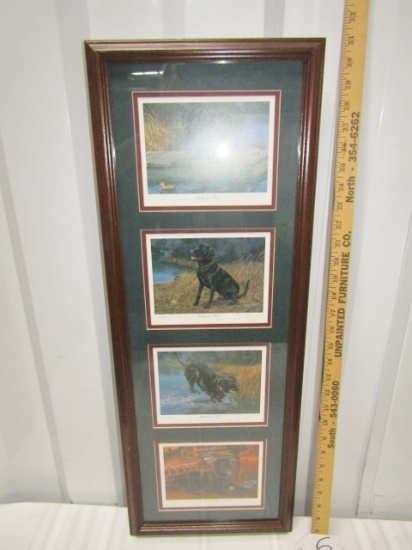 4 Different Framed Limited Edition Prints Of Labrador Retrievers By