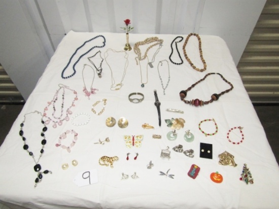 Large Lot Of Costume Jewelry Including Names Such As Napier, Bergdorf Goodman,