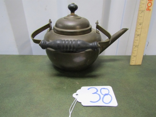 Antique Solid Brass Teapot By S. Sternau And Co.
