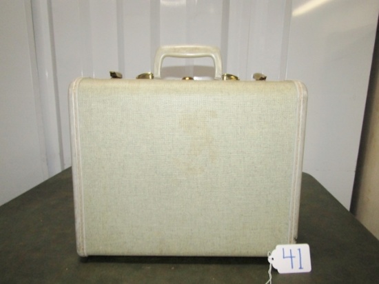 Vtg 1940s-50s Samsonite Hard Shell Train Overnite Case