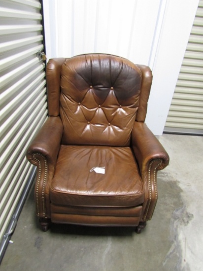 Genuine Leather Bradington Young Recliner ( Local Pick Up Only )