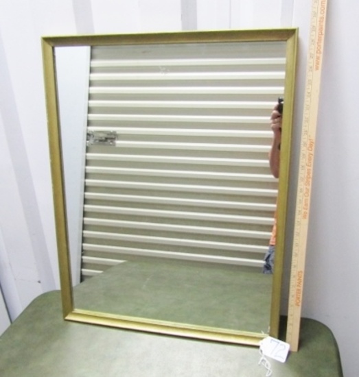 Vtg Gold Framed Wall Mirror ( Local Pick Up Only )