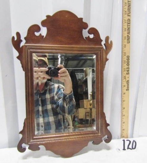 Smaller Beveled Glass Wall Mirror