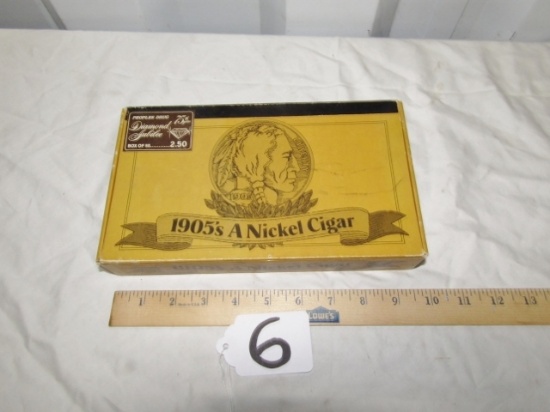 Vtg Cardboard Cigar Box 1905's A Nickel Cigar