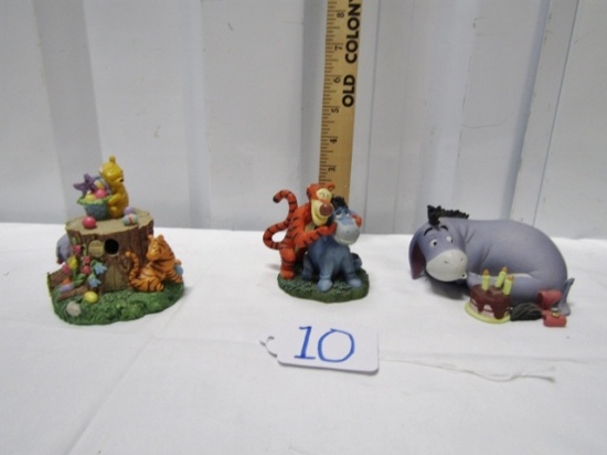 3 Pooh And Friends Figurines