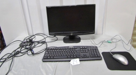 E Machine W/ Keyboard, Mouse, Mouse Pad And Cords