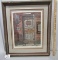 Framed And Double Matted Lithograph Print By And Autographed Jim Harrison