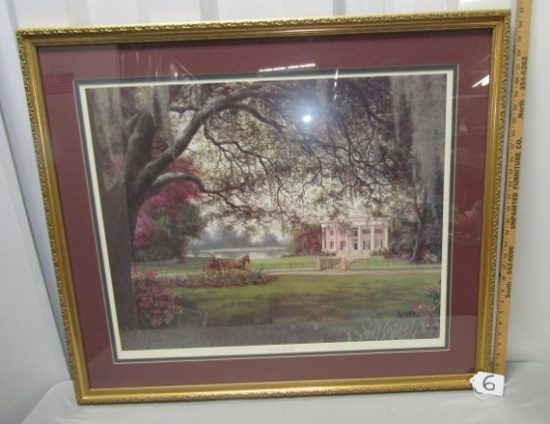 Triple Matted In A Gilt Frame " Ine Fine Morning " By R. C. Carter