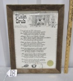Autographed And Framed Poem By Richard M. 