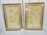 2 Autographed Original Colored Pencil Drawings By I. L. Whitney