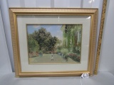 Garden Of The Artist At Argenteuil By Claude Monet Print