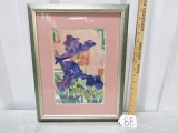 Pretty Floral Lithograph By Donna Soest