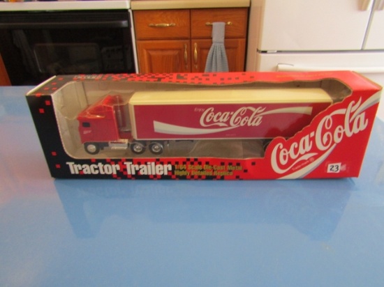 1994 N I B Coca Cola Diecast Metal Tractor Trailer Truck By Ertl