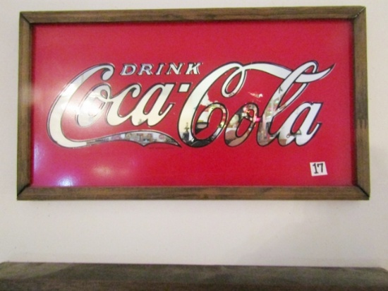 Rero Painted Glass Coca Cola Sign