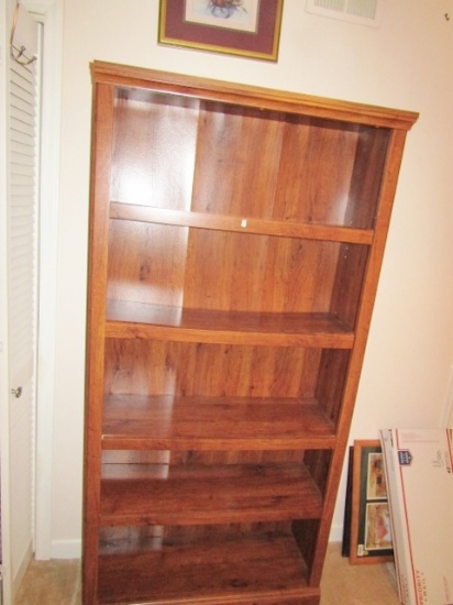 Nice Wood Veneer Bookcase ( Local Pick Up Only )