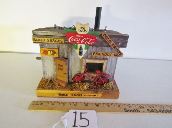 Never Used Hand Made Birdhouse Signed Baker 96