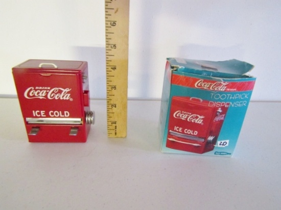 Vtg Coca Cola Toothpick Dispenser W/ Box