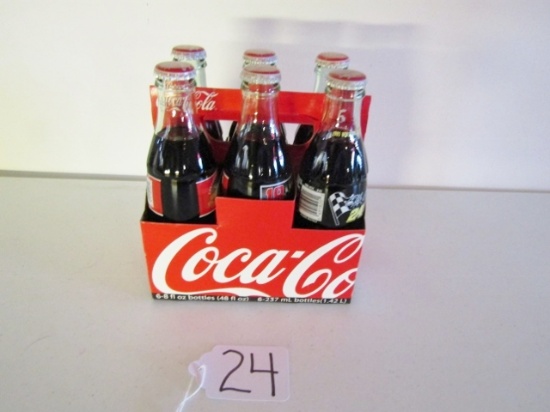 6 Pack Of Vtg 8 Ounce Coca Cola Unopened Bottles Commemorating Various