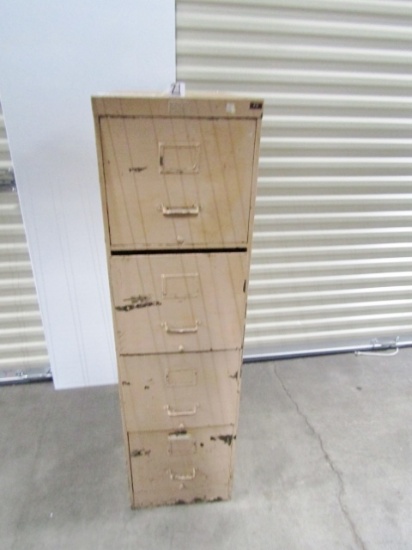 Vtg Old Allsteel Metal File Cabinet (Local Pick Up Only)