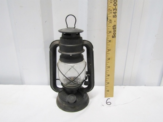 Vtg Black Lamplighter Farms Oil Lantern