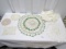 Vtg Doilies And A Tablecloth