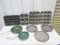 Nice Cooking Lot: Frying Pans, Muffin Pans, Biscuit Pans And Pans
