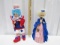 2 Vtg Brinn's Limited Edition Independence Day Dolls W/ Stands
