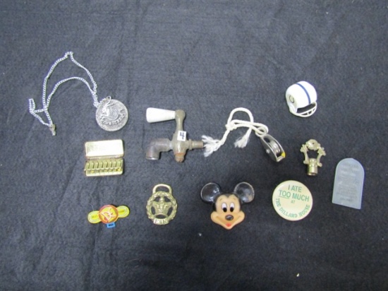 Cool Lot Of Vtg Smalls: Dale Evans Post Raisin Bran Toy; Tin Of Antique