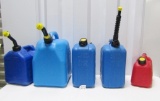 5 Different Hard Plastic Fuel Containers (LOCAL PICK UP ONLY)