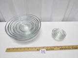6 Piece Set Of Anchor Hocking Mixing Bowls And 5 Anchor Hocking