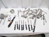 Silverware, Never Used Sharp Knives And Kitchen Utensils