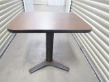 Caf‚ / Lunch Room Table On Heavy Metal Base ( Local Pick Up Only )