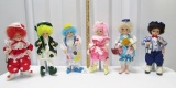 6 Vtg Brinn's Monthly Dolls: February, March, April, May, August And September