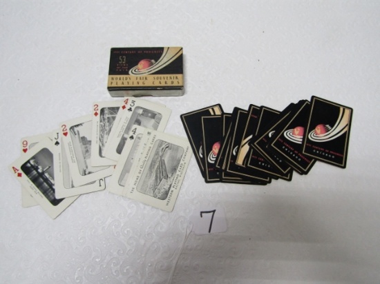 Vtg 1933 World's Fair Souvenier Playing Cards