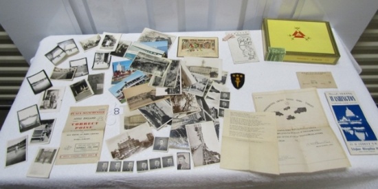 Nice Lot Of Postcards, Pictures And Various Ephmera From World War I I