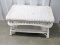 White Wicker Coffee Table