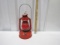 Vtg Dietz N. Y. U. S. A. No. 100 Kerosene Railroad Lantern W/ Red Globe
