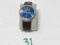 Skagen Denmark Chronograph Watch W/ Leather Band Model S K W 6105