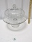 Glass Dome Topped Pedestal Cake Keeper
