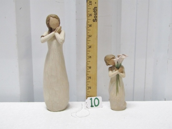 2 Willow Tree Figures: Joy And Beautiful Wishes