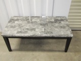 Modern Coffee Table W/ Faux Marble Top