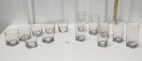 7 Cocktail Glasses And 7 Tea Glasses