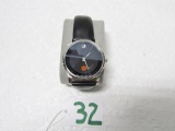 Movado Swiss Made Watch W/ Tiger Paw On Face W/ Leather Band